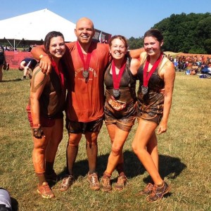 me and my babies Warrior Dash 2015