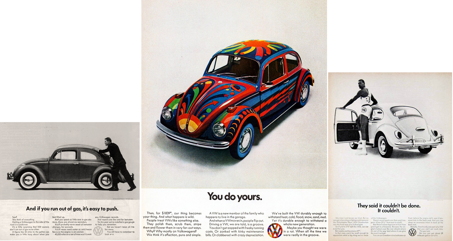 1960s volkswagen ads