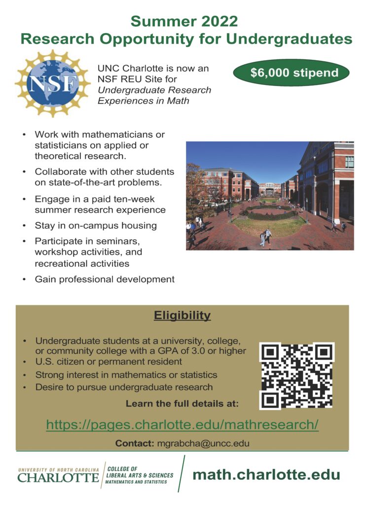 Math Research at UNC Charlotte | Home